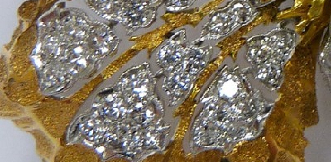 Diamond, South Sea Pearl and 18kt Gold Moth Brooch, Buccellatti